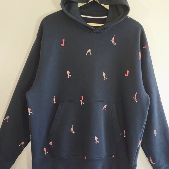 Air Jordan MJ Jumpman Statement Fleece Hoodie Streetwear Men Medium - Picture 8 of 12